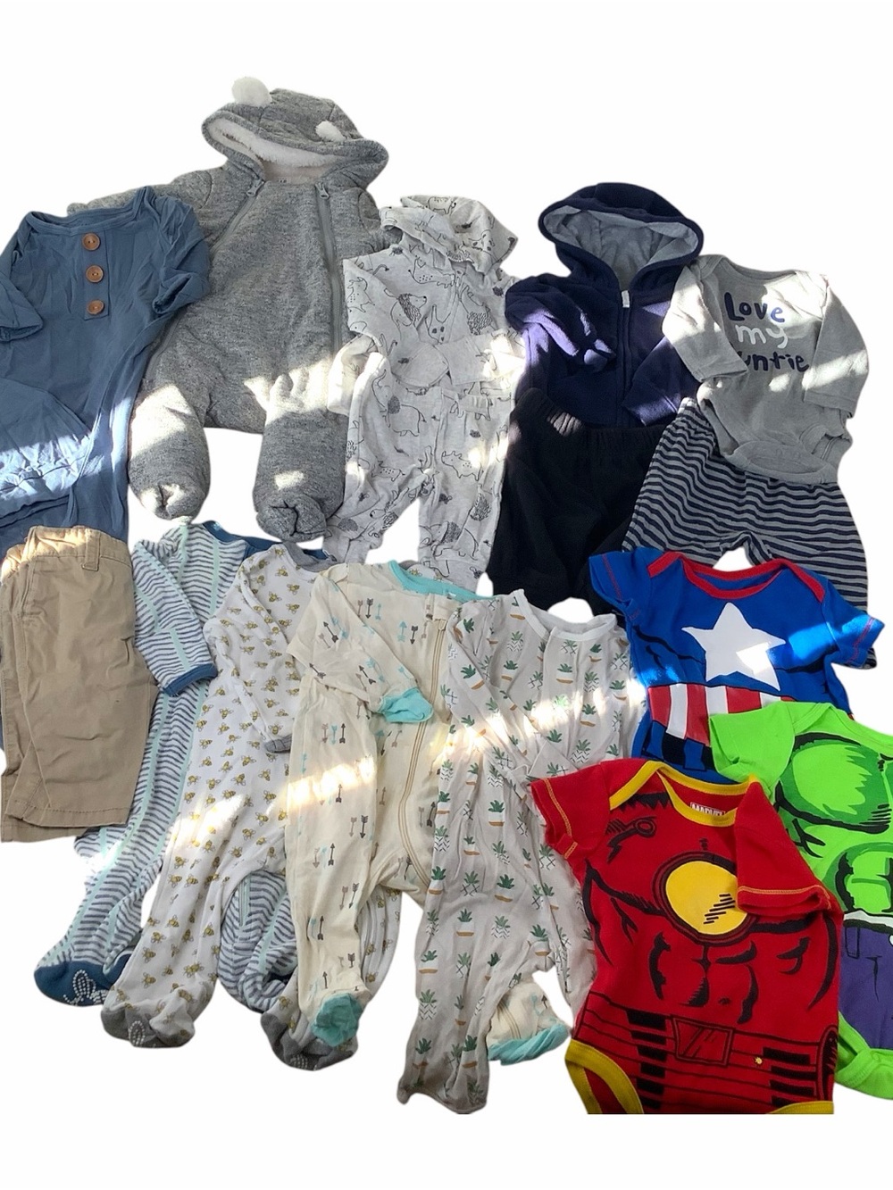 Baby Boy 17pc. 0-3m mixed fall winter bundle